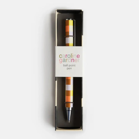 Caroline Gardner Gifts PEN159 Multi Check Boxed Pen