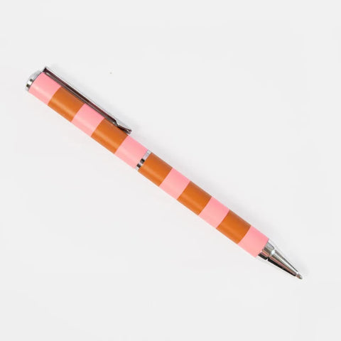 Caroline Gardner Gifts PEN164 Orange/Stripe Boxed Pen