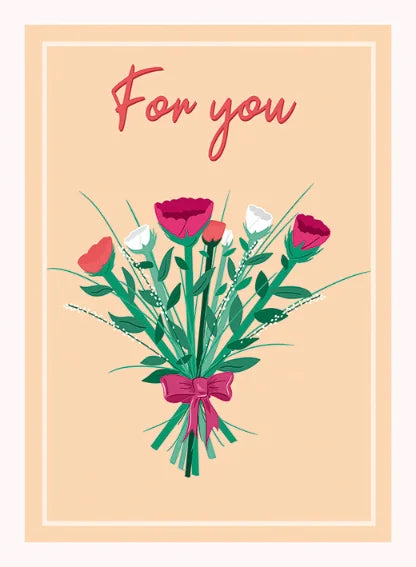 Pink And Mint PMFYF701A6 For You Card