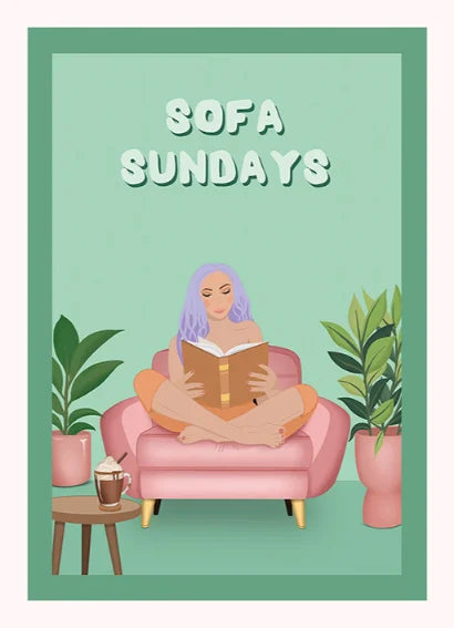 Pink And Mint PMSS1026A6 Sofa Sundays Card