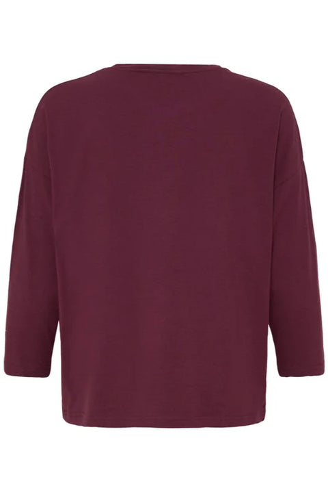 B Young Pamila Mid Sleeve Tshirt In Fig