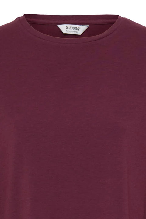 B Young Pamila Mid Sleeve Tshirt In Fig