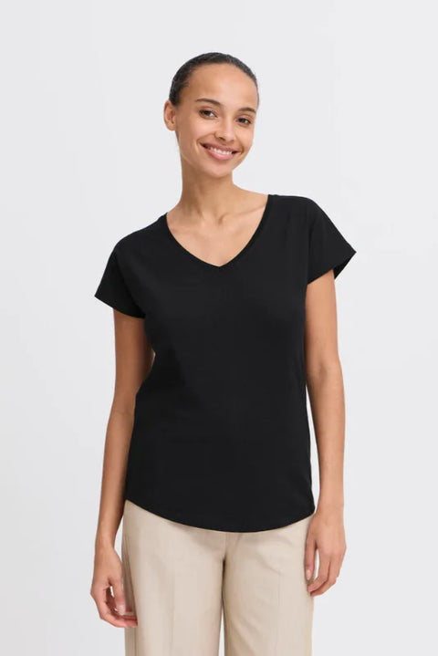 B Young Pamila V Tee In Black