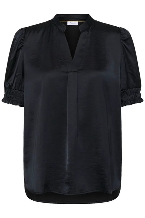 Saint Tropez Panan SS Blouse In Black