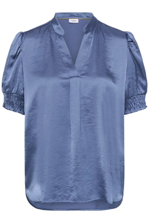 Saint Tropez Panan SS Blouse In China Blue