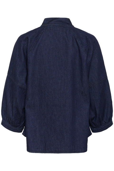 Part Two Sassi Shirt In Rinse Blue Denim