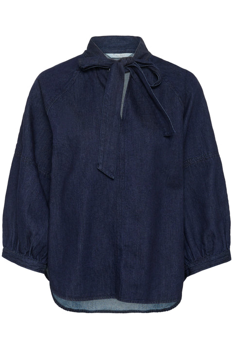 Part Two Sassi Shirt In Rinse Blue Denim