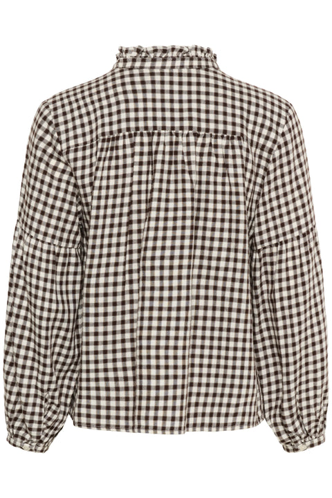 Part Two Samilla Shirt In Garnache Mini Check