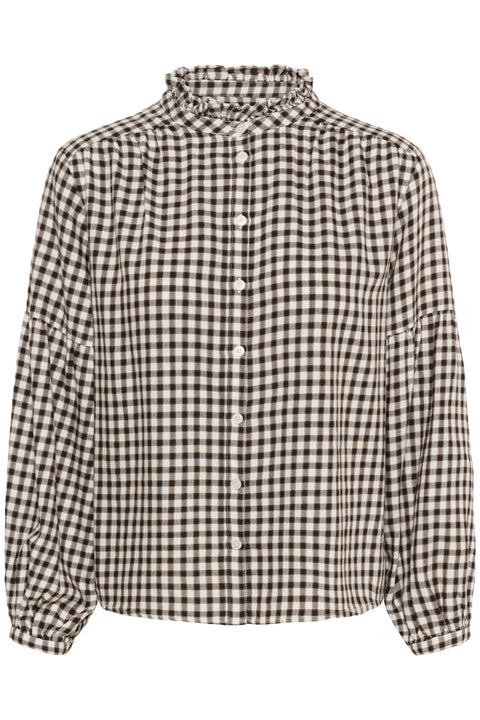 Part Two Samilla Shirt In Garnache Mini Check