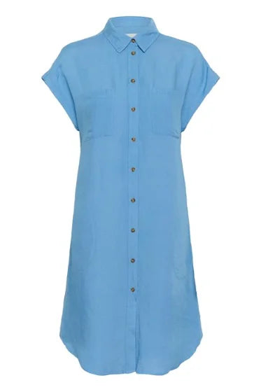 Part Two Ellena Dress In Silver Lake Blue
