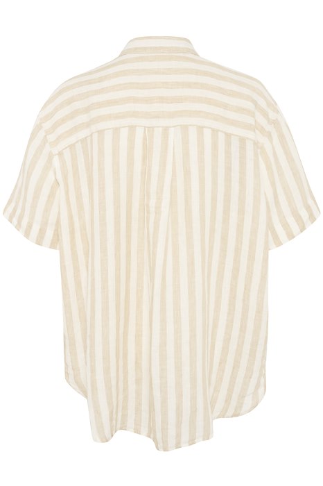 Part Two Garine Shirt In White Pepper Stripe