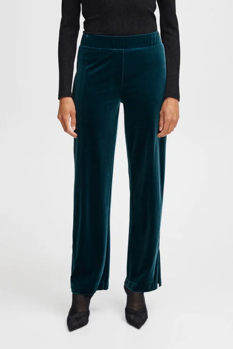 B Young Perlina Straight Pants In Reflecting Pond