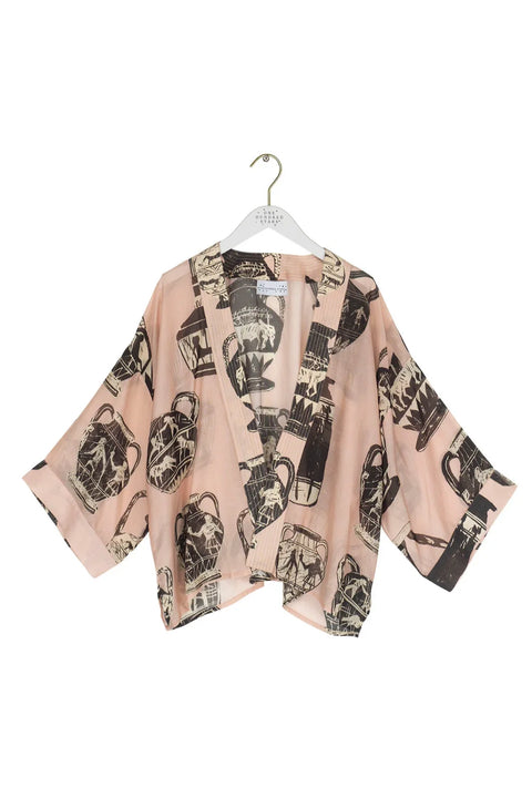 One Hundred Stars Pots Plaster Pink Kimono KIMPOTPIN