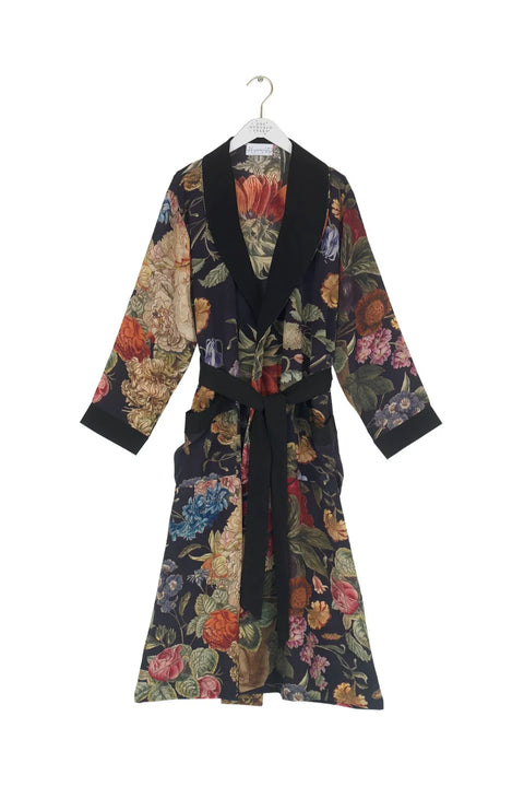 One Hundred Stars Primula Black Crepe Gown