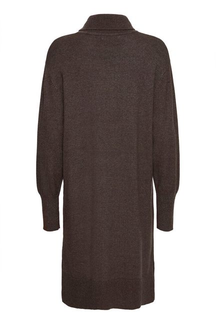 Pulz Steffi Rollneck Dress In After Dark Melange