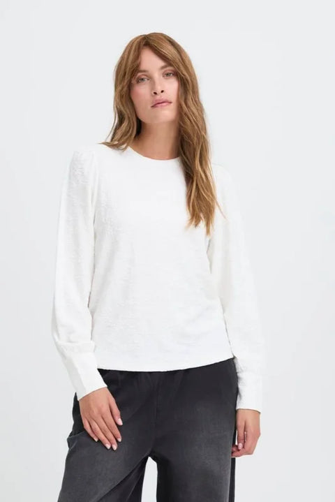 Pulz Willie Blouse In Cloud Dancer