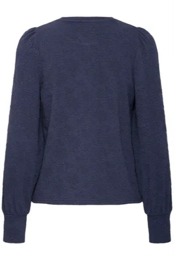Pulz Willie Blouse In Dark Sapphire