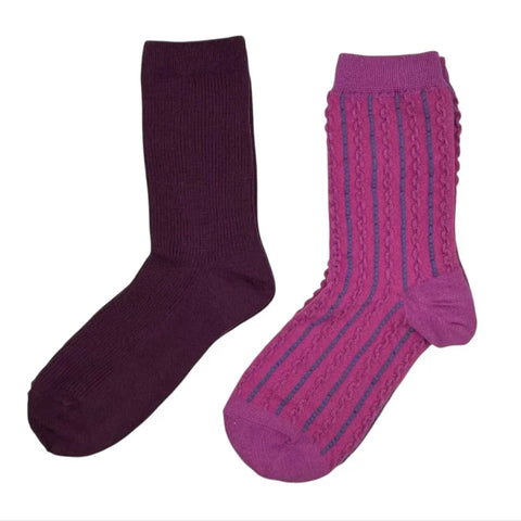Sixton London Purple Barcelona & Lyon Sock Box Duo