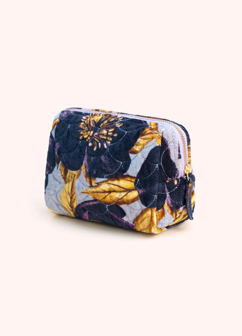 Powder QVB12 Hellebore Quilted Velvet Vanity Bag
