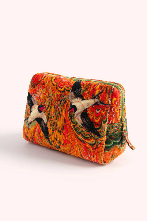 Powder QWB9 Quilted Washbag - Marbled Swallow