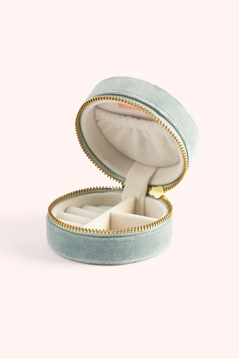 Powder RJBX6 Swooping Swallows Round Jewellery Box