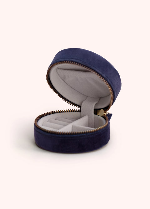 Powder RJBX9 Navy Floral Hedgerow Jewellery Box
