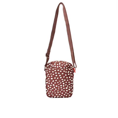 Roka London Bond Crossbody Bag In Brown Dot Canvas