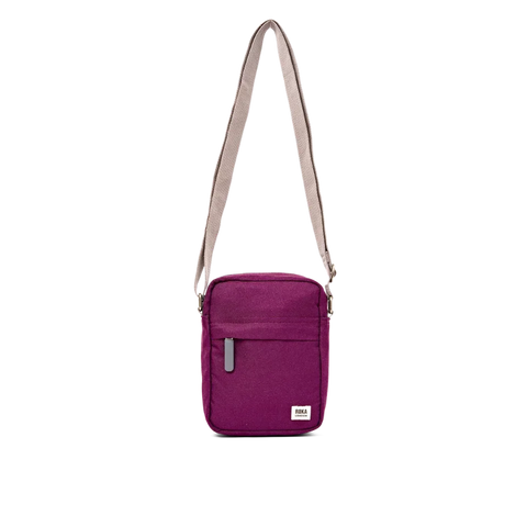 Roka London Bond Crossbody In Cherry Lacquer Canvas