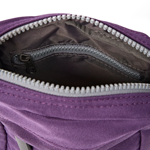 Roka London Bond Crossbody In Deep Grape Canvas
