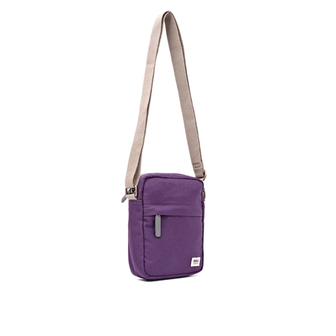 Roka London Bond Crossbody In Deep Grape Canvas