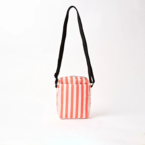 Roka London Bond Crossbody In Coral Stripe