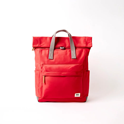 Roka London Canfield Medium Backpack In Scarlet