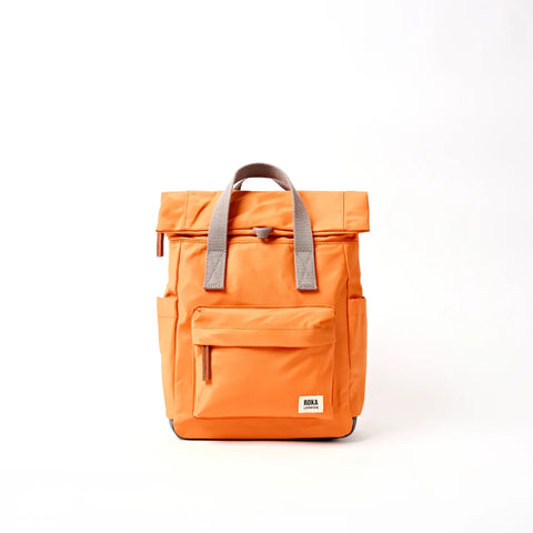 Roka London Canfield Small Backpack In Jaffa Orange