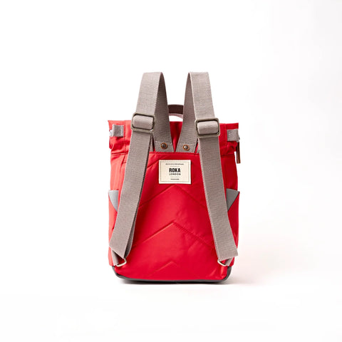 Roka London Canfield Small Backpack In Scarlet