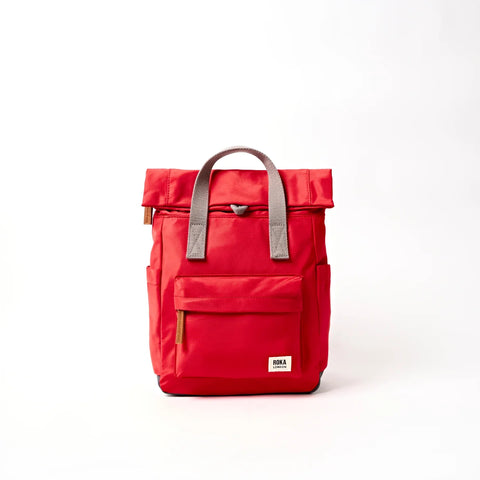 Roka London Canfield Small Backpack In Scarlet