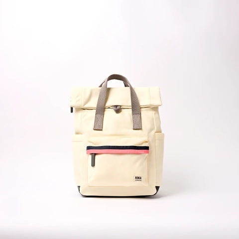 Roka London Canfield Small Backpack In Wax Paper Stripe