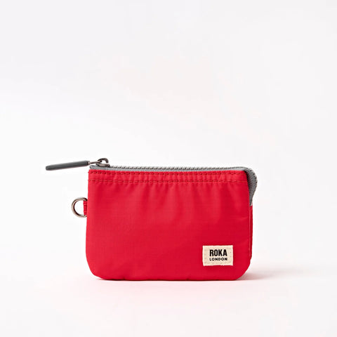 Roka London Carnaby Small Wallet In Scarlet