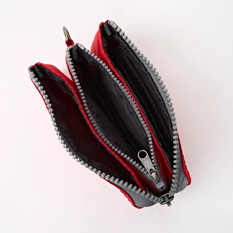 Roka London Carnaby Small Wallet In Scarlet