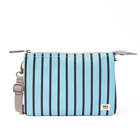 Roka London Carnaby Crossbody In Blue Stripe Canvas
