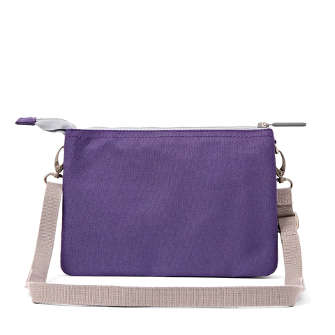 Roka London Carnaby Crossbody In Deep Grape Canvas