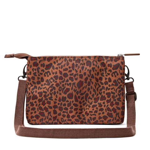Roka London Carnaby Crossbody Bag In Mini Leopard Canvas