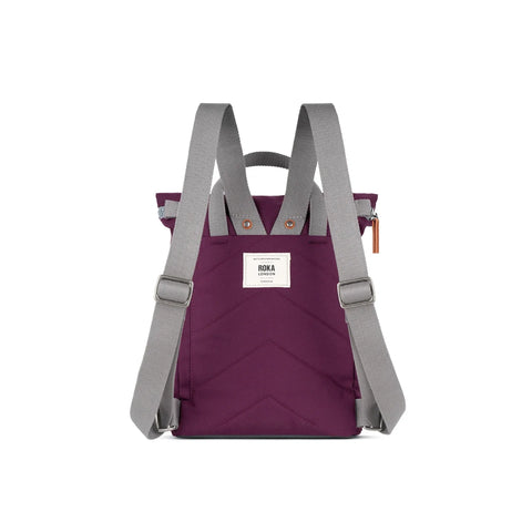 Roka London Finchley A Small Cherry Lacquer Recycled Canvas