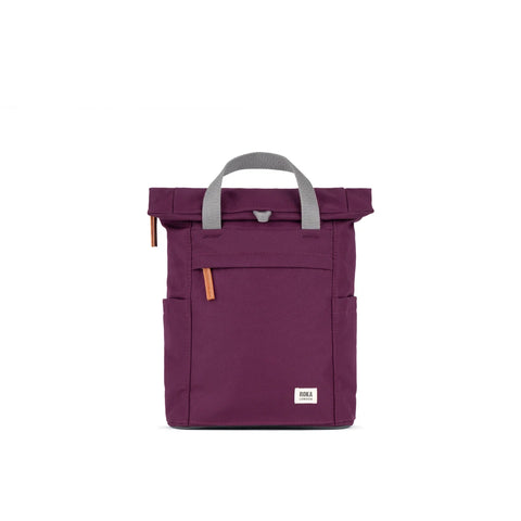 Roka London Finchley A Small Cherry Lacquer Recycled Canvas