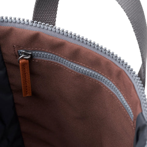 Roka London Finchley A Small Cherry Lacquer Recycled Canvas