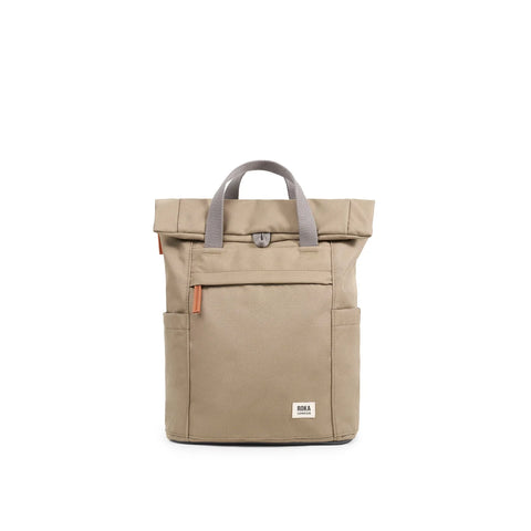 Roka London Finchley A Small Taupe Recycled Canvas