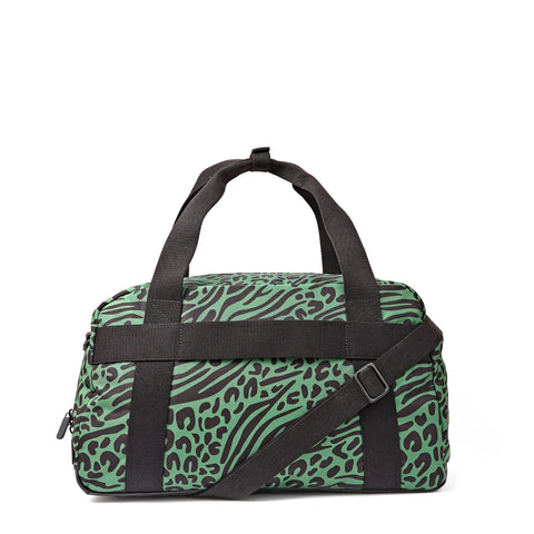 Roka London Gatwick Duffel Bag In Mixed Animal Artichoke