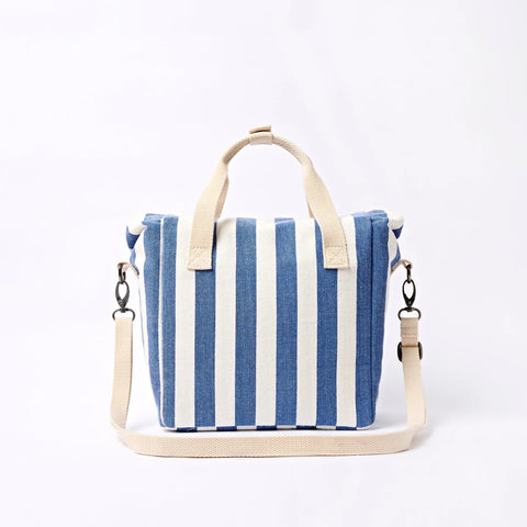 Roka London Hampstead Lunch Bag In Denim Stripe