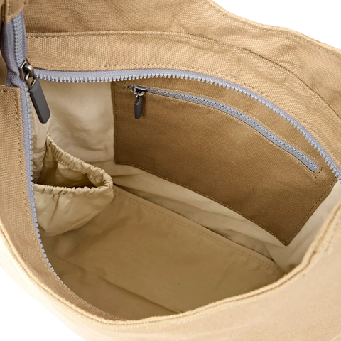 Roka London Hoxton Shoulder Bag In Safari Cotton Canvas