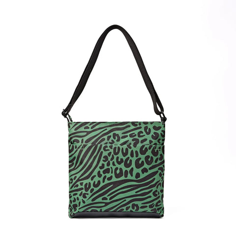 Roka London Kennington Crossbody Bag In Mixed Animal Artichoke