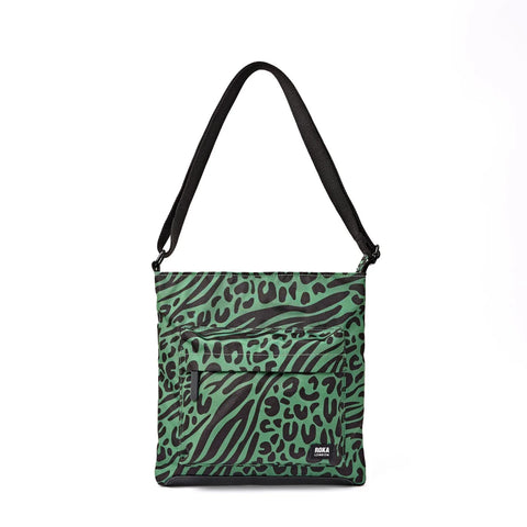 Roka London Kennington Crossbody Bag In Mixed Animal Artichoke